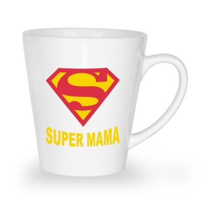 Kubek latte na dzień matki Super mama